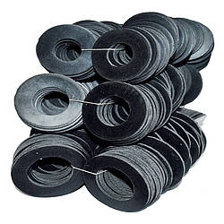 Прокладка гумова на різьблення листова 1/2 дюйма 42 х 19 х 2 мм упаковка 100 шт