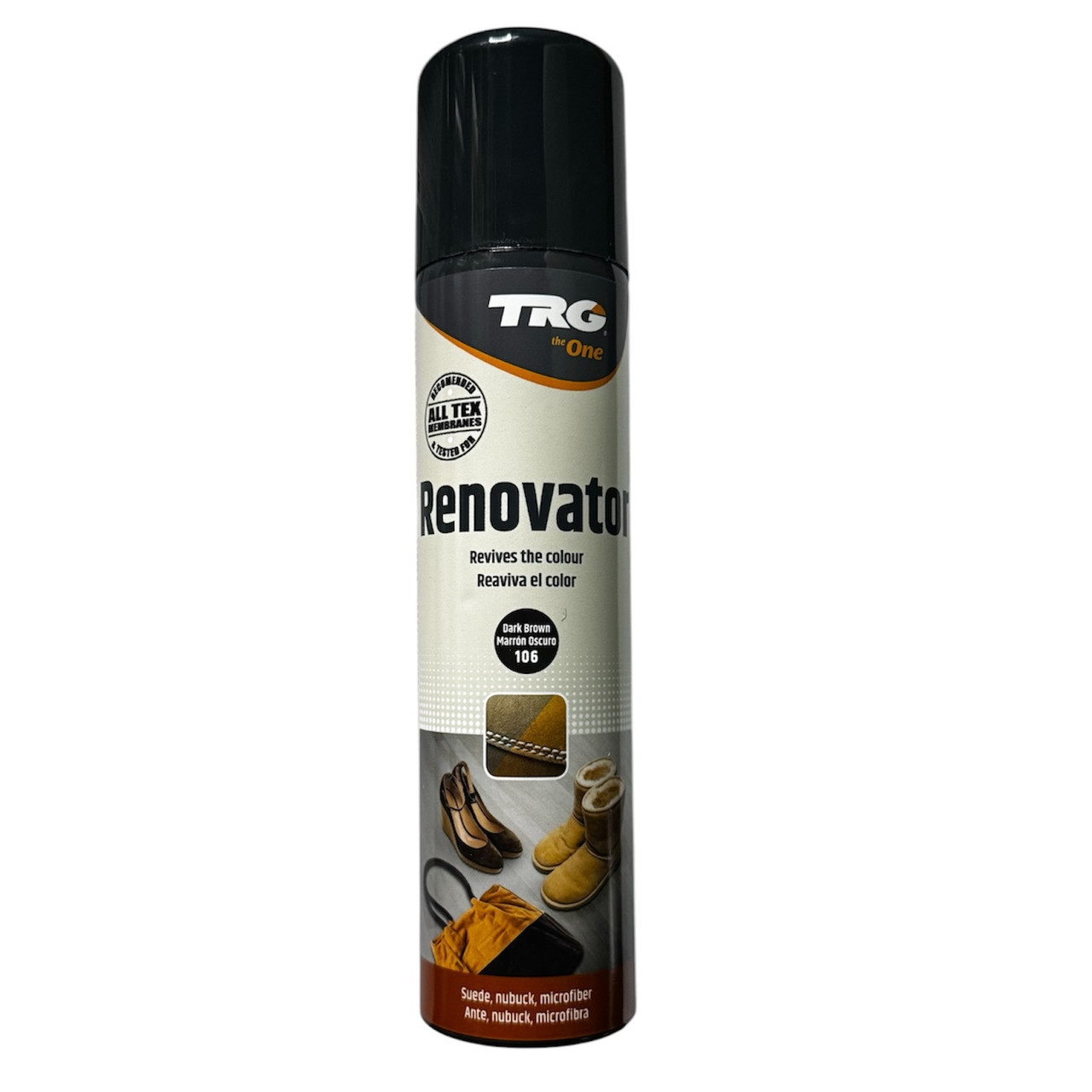 Фарба темно-коричнева для замші та нубуку TRG Renovator 250ml #106
