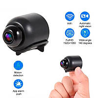 Міні Камера IP Відеоспостереження Wi-Fi FullHD 1080 Action Camera X5 Бездротова C Датчиком руху прихованого спостереження