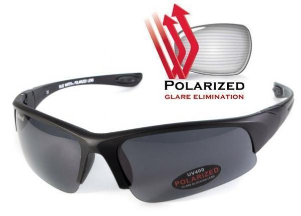 Окуляри поляризаційні BluWater Bay Breeze Polarized (gray) чорні, фото 1