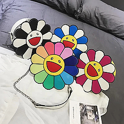 Стильна дитяча сумочка для телефону Ромашка, дитячі сумочки через плече для дівчаток