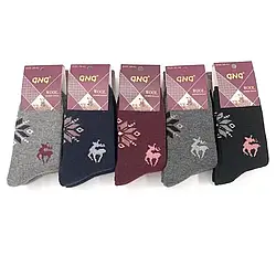 Жіночі термо шкарпетки ангорові з махрою