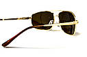 Окуляри поляризаційні BluWater Navigator-2 Polarized (brown), коричневі в золотистій оправі, фото 6