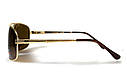 Окуляри поляризаційні BluWater Navigator-2 Polarized (brown), коричневі в золотистій оправі, фото 9