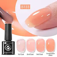 Камуфлююча каучукова база для нігтів UR SUGAR B133 Jelly Rubber Base Gel 7 мл