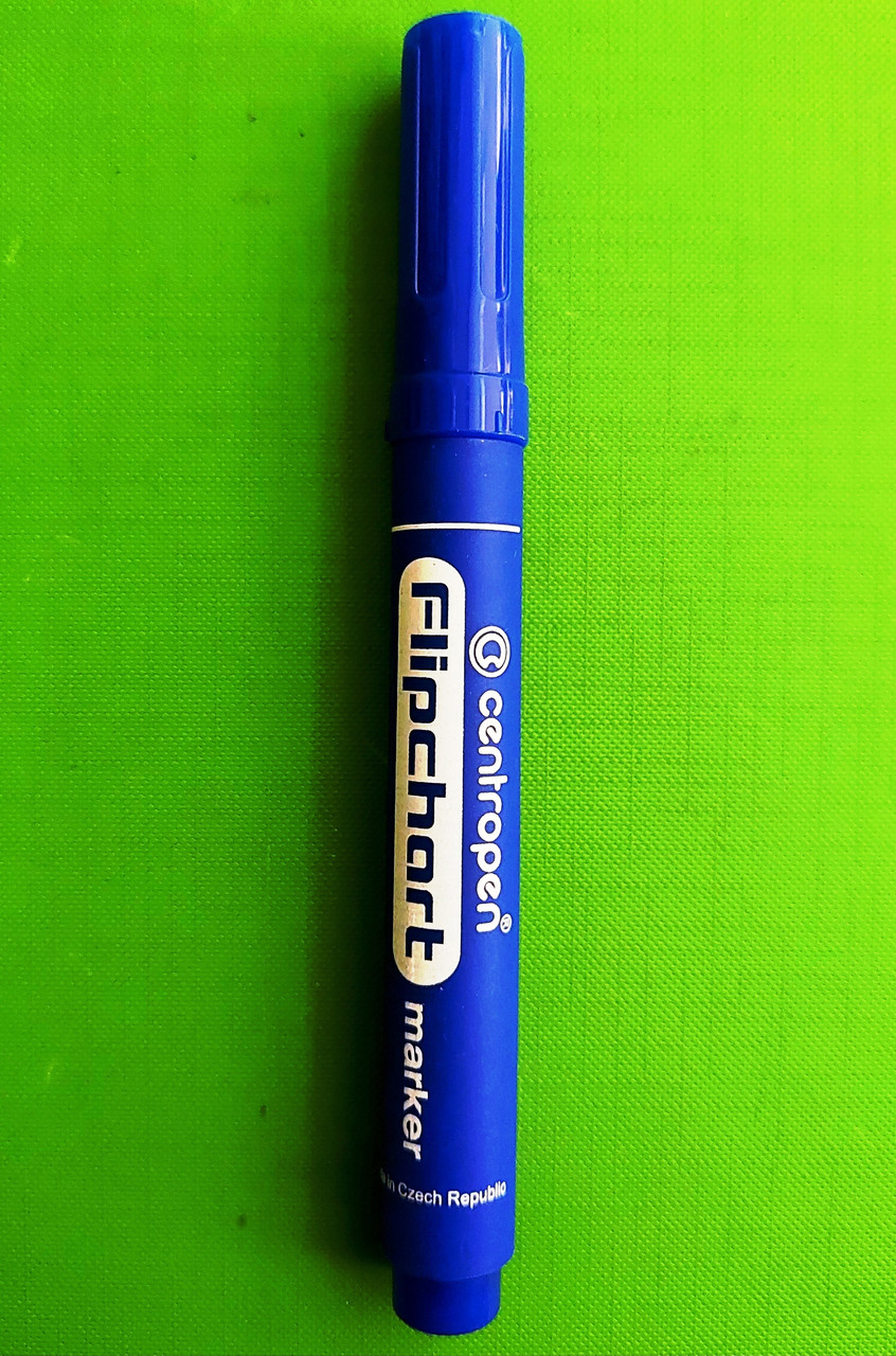 Канц! Маркер круглий Синій Flipchart Centropen 8550