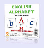 Розвиваючі картки "Англійський алфавіт" (110х110 мм) 101 693  англ. мовою