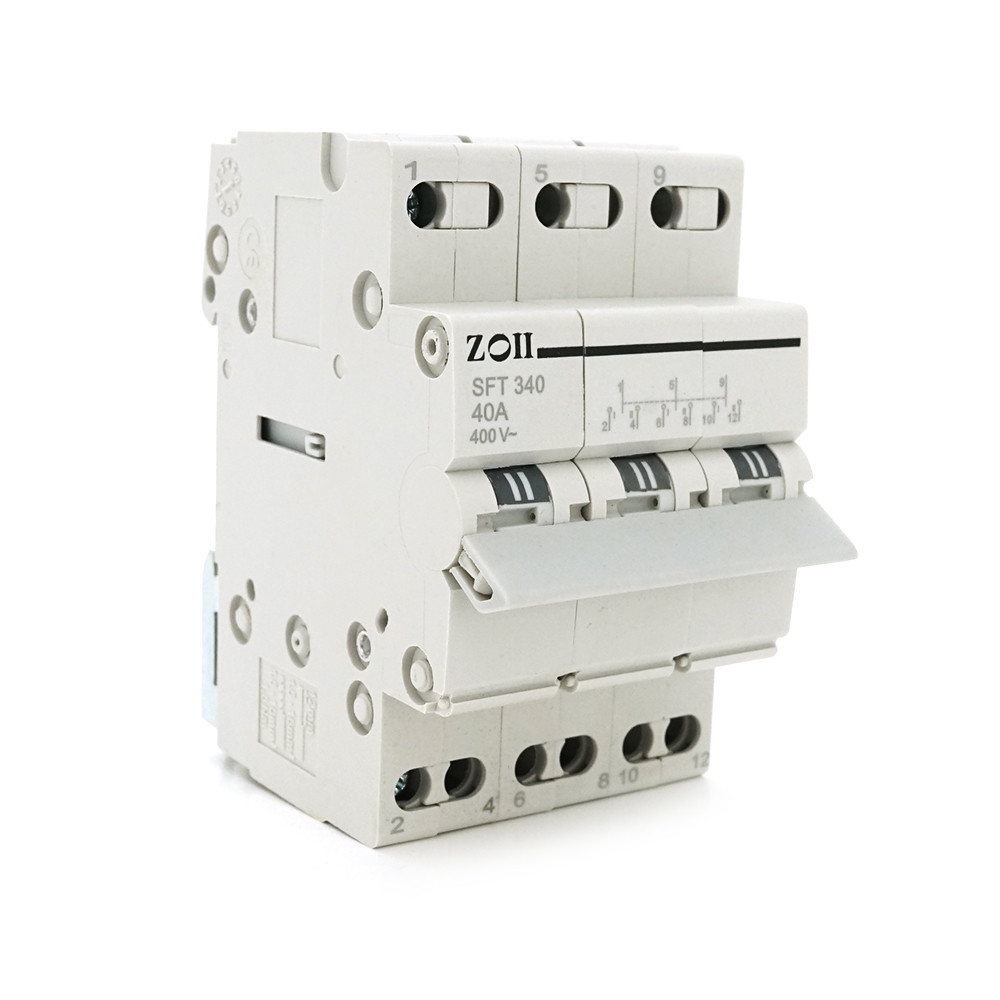 Модульний перекидний автомат трипозиційний (перекидний автомат) Voltronic SF219G-3P-40A із загальним виходом, прозора кришка, фото 1