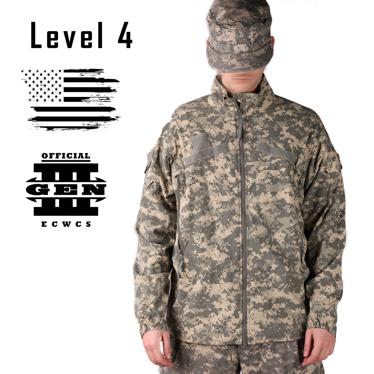 Куртка, Розмір: Large Regular, ECWCS Gen III Level 4, Колір: ACUpat UCP, фото 1