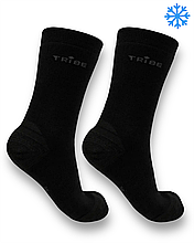 Шкарпетки теплі зимові вовняні Tribe Merino Winter 38-40, чорні