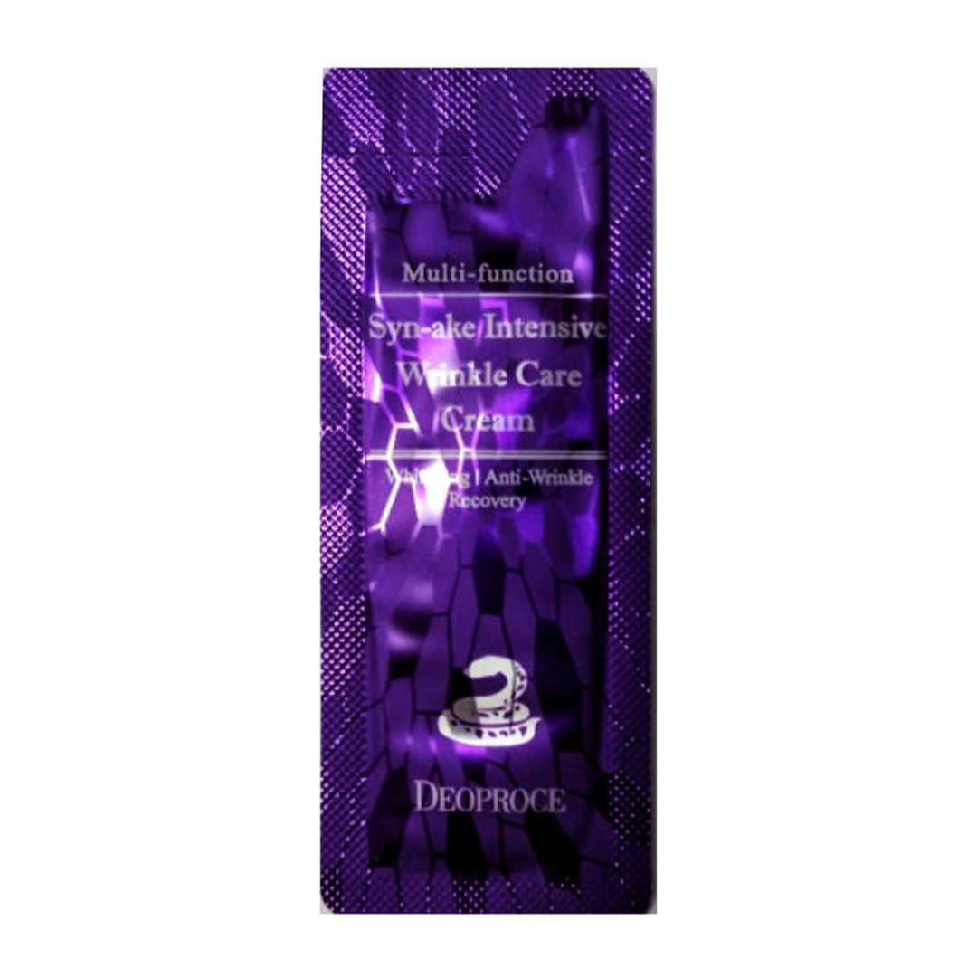 Крем зі зміїною отрутою Deoproce Syn-Ake Intensive Wrinkle Care Cream пробник 1 мл