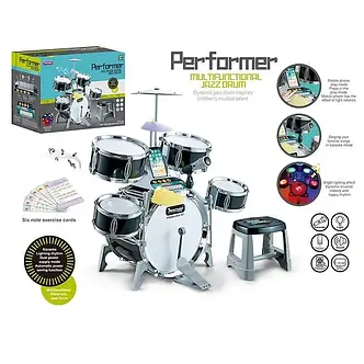 Барабанна установка зі стільцем Jazz Drum Q 530 A (розмір 67-40,5-в72см), фото 1