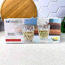 Набір склянок 240 мл 6 шт Прозорий Вінтаж, фото 2