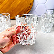 Набір склянок 240 мл 6 шт Прозорий Вінтаж, фото 4