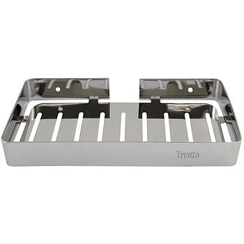 Полка для ванної кімнати Trento прямокутна одинарна нерж., хром