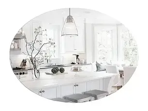 Круглі й Овальні Дзеркала без рамки