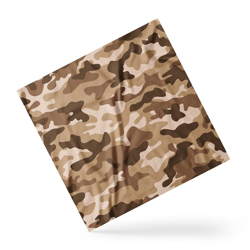 Хустка на голову і шию «Пісочний камуфляж. Sand camouflage»