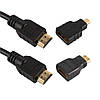 HDMI кабель 1.5m у комплекті з перехідниками mini-HDMI/ micro-HDMI (Чорний), фото 3