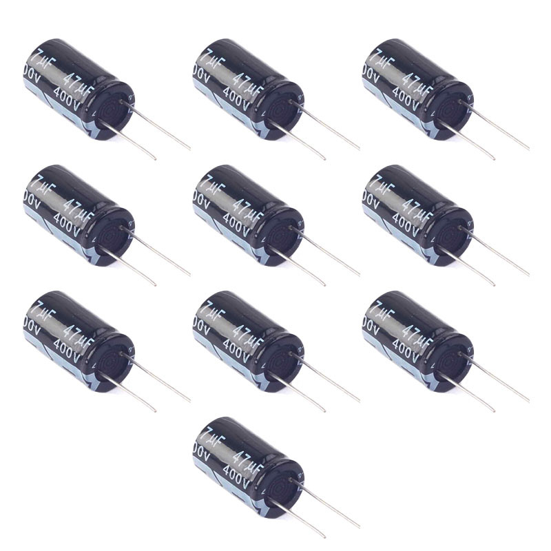 10x Конденсатор електролітичний алюмінієвий 47мкФ 400В 105С, фото 1