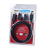 HDMI кабель 1.5m у комплекті з перехідниками mini-HDMI/ micro-HDMI (Чорний), фото 4