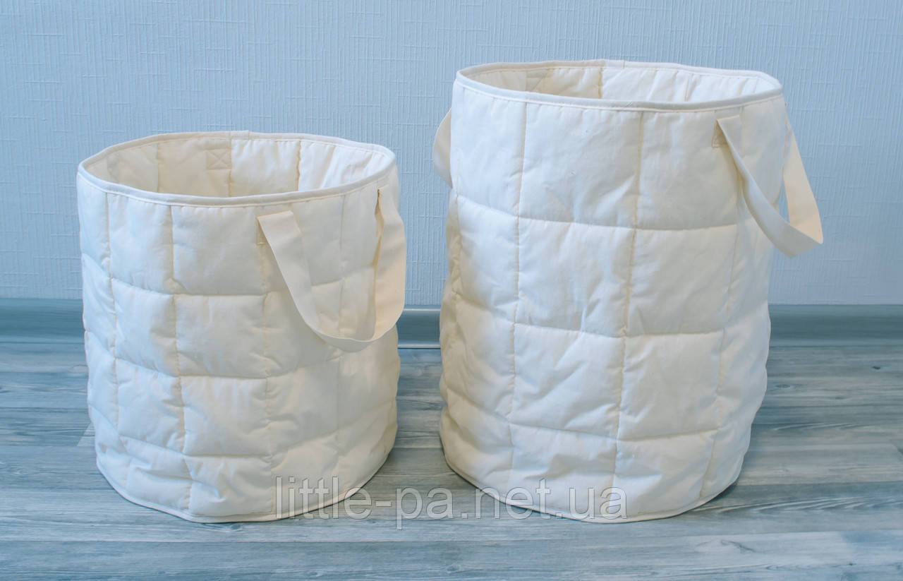 Місткий кошик для дитячих іграшок "Беж"