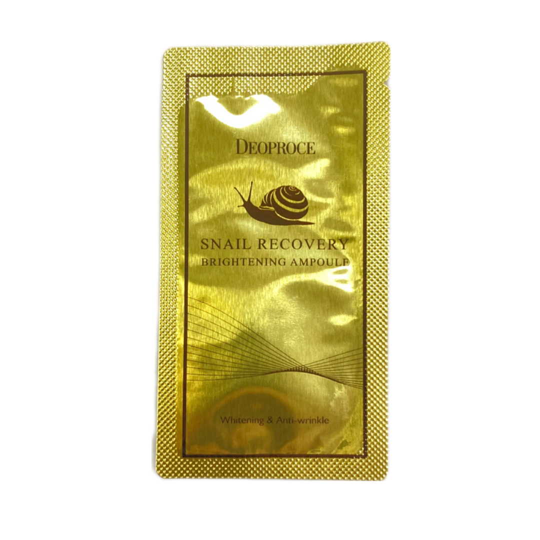 Сироватка на основі муцину равлика Deoproce Snail Recovery Brightening Ampoule пробник 1 мл