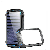 Портативний зарядний пристрій HOCO DB51 Sunpower solar power bank with light(8000mAh) / black