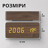 Настільний годинник будильник електронний, фото 2