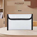 Вогнестійка сумка конверт для документів 20x13 см, фото 2