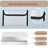 Вогнестійка сумка конверт для документів 20x13 см, фото 3