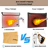 Вогнестійка сумка конверт для документів 20x13 см, фото 5