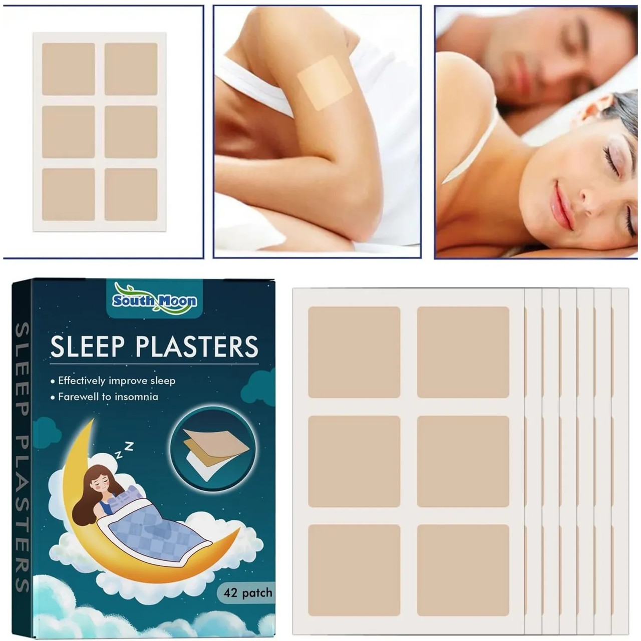 Пластир від безсоння, для поліпшення сну, фото 1