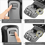 Металевий міні сейф для ключів з кодовим замком, фото 4