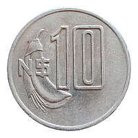 Уругвай 10 нових песо, 1981
