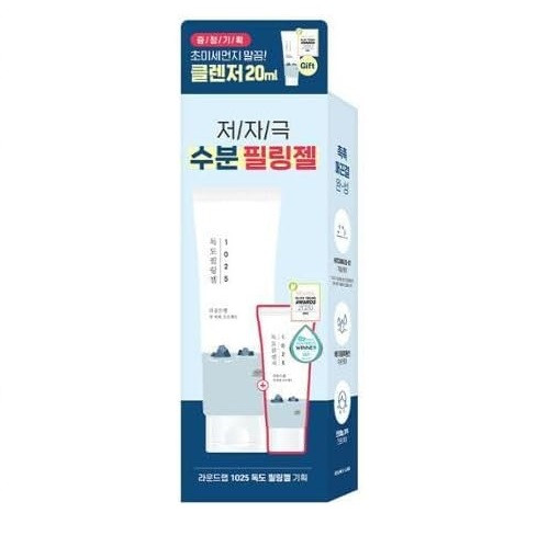 Набір пілінг гель Round Lab 1025 Dokdo Peeling Gel 120 мл + пінка для вмивання Round Lab Dokdo Cleanser 20 мл
