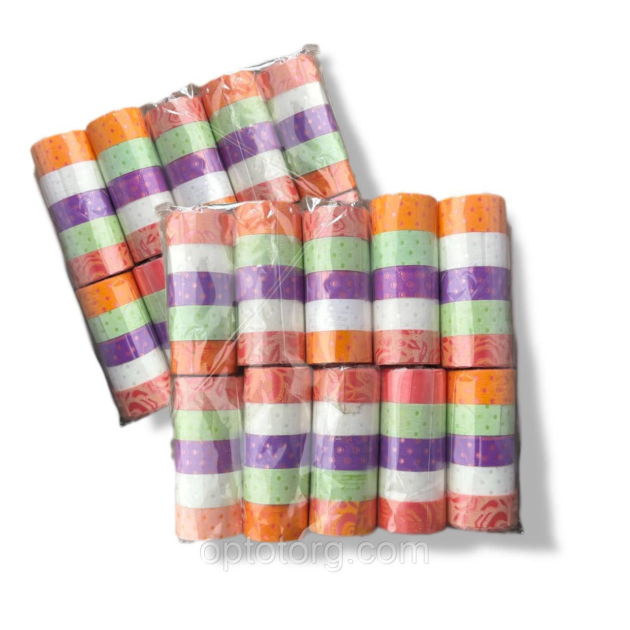 Серпантин кольоровий 10 мм 10 шт сніжок, фото 1