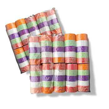 Серпантин кольоровий 10 мм 10 шт сніжок