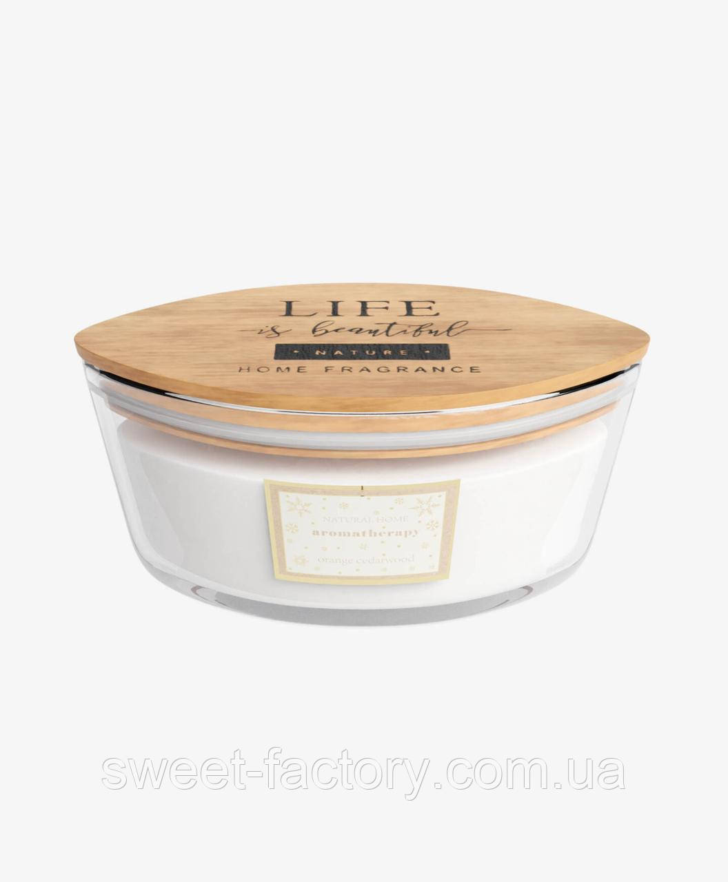 Свічка Pepco Candle Christmas Natural Home Oud Wood, фото 1