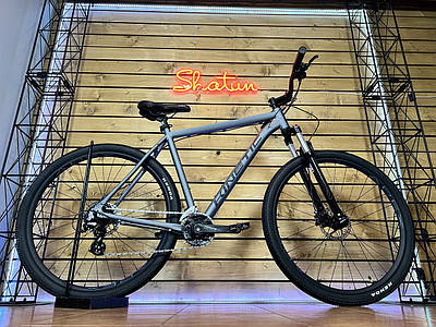 Велосипед гірський спортивний 29" Kinetic CRYSTAL сірий на зріст 178-185 см