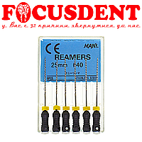 REAMERS #40 (Римери) MANI довжина 25мм 6 шт. в упак ендодонтичний інструмент