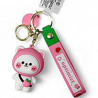 Брелок Ведмедик персик