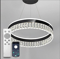 Світильник світлодіодний підвісний LUMINARIA CARINA 90W R BLACK/CLEAR 500/1200 APP 220V IP20 з пультом ДУ