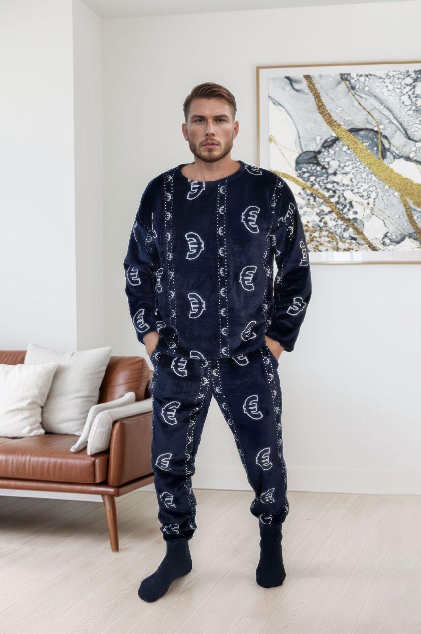 Чоловіча піжама м'який двосторонній плюшик, фото 1