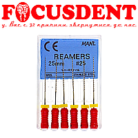 REAMERS #25 (Римери) MANI довжина 25мм 6 шт. в упак ендодонтичний інструмент