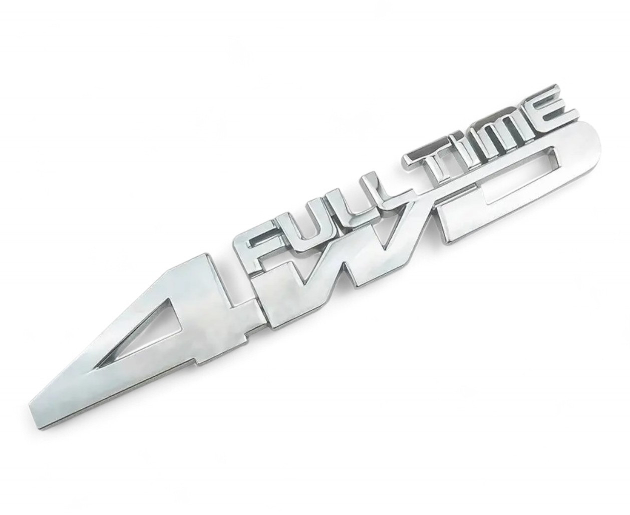 Емблема напис 4WD Full Time для Toyota хром 157х29 мм (на скотчі) B0BPFH9J1X, фото 1