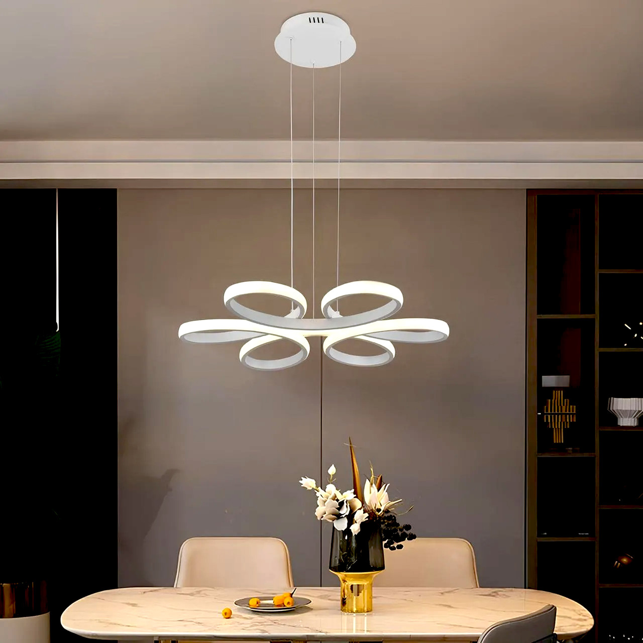 Підвісна Led-люстра Sirius 104W з пультом LCD3061 WT 104W, фото 1