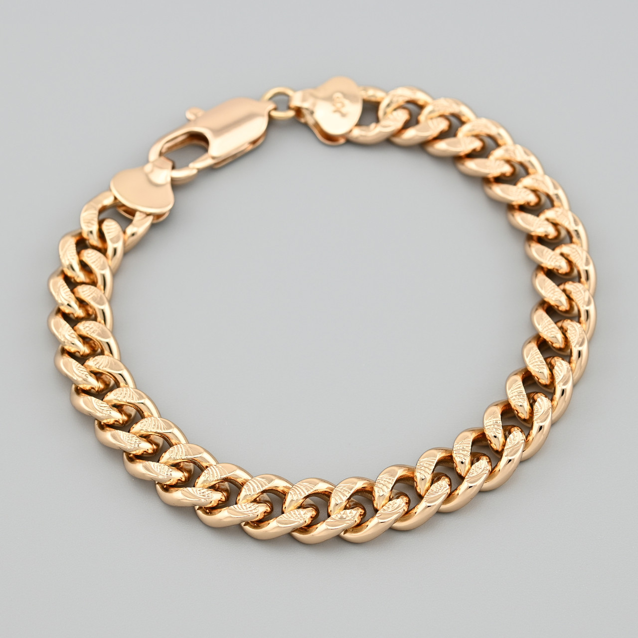 Браслет Панцирний 48889 ширина 9 мм позолота 18К довжина 20, фото 1