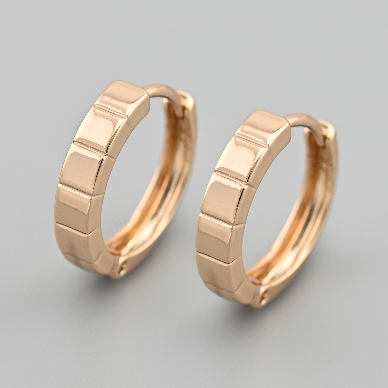 Сережки Вайолет 47995 розмір 15х3 мм вага 2.6 г позолота 18К, фото 1