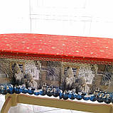 Скатертина Різдвяна 145x220 см | Новорічна скатерка | Святкова зимова скатертина, фото 8