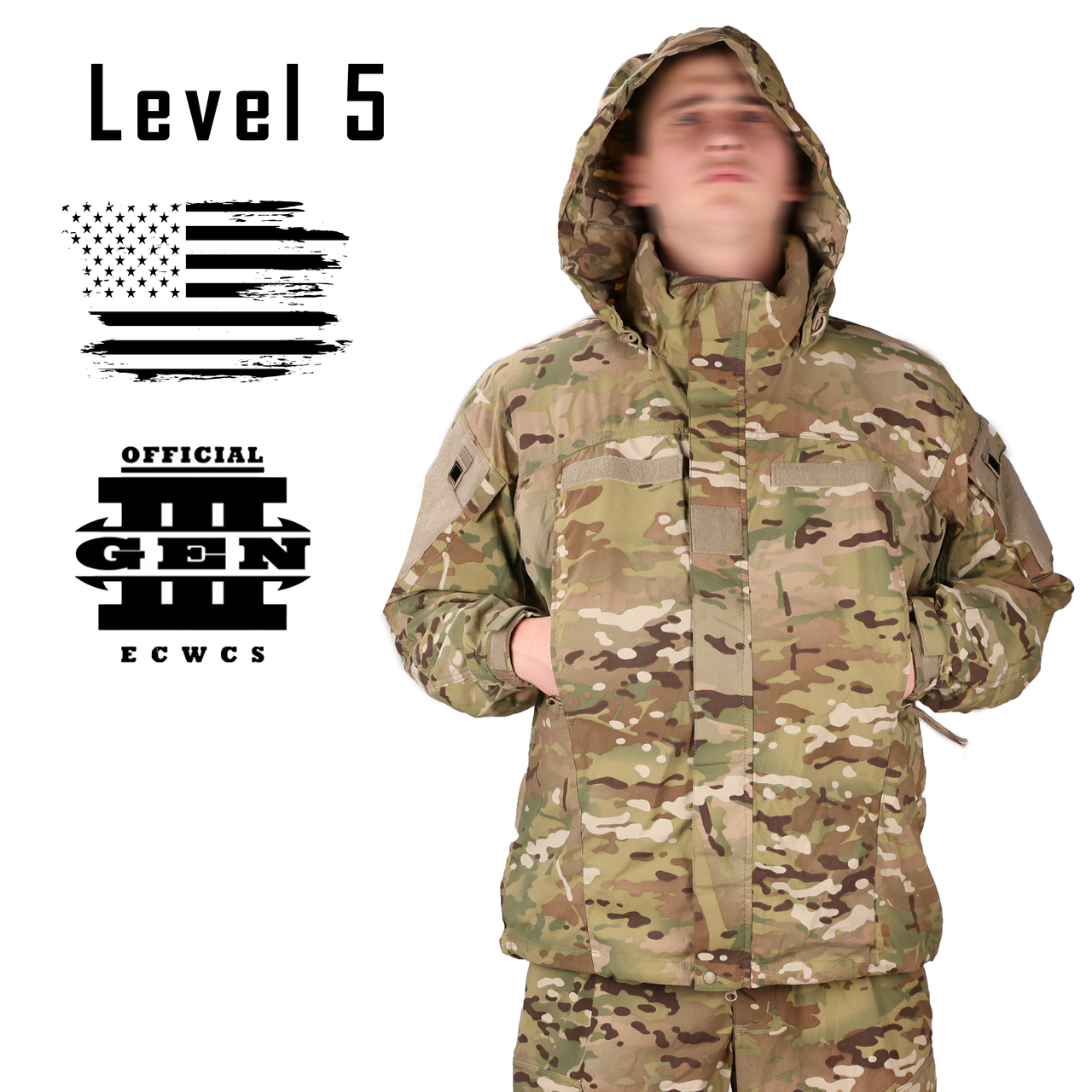 Куртка ECWCS Gen III Level 5, Розмір: X-Large Long, Колір: MultiCam, Soft Shell, фото 1
